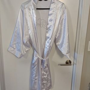 New White Bridal Robe L-XL